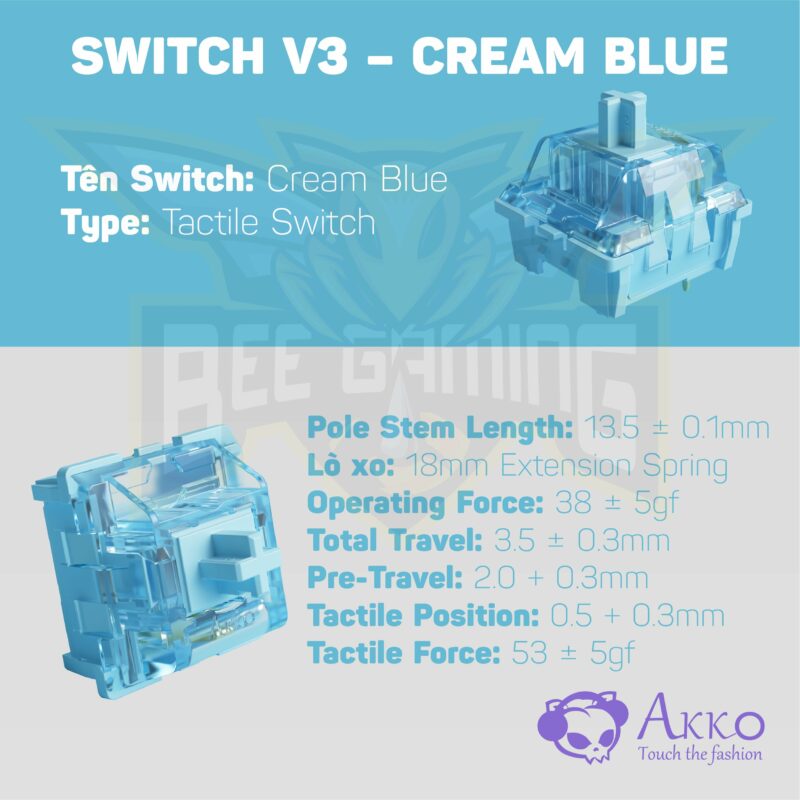 Akko Switch V Cream Blue Switch Bee Gaming