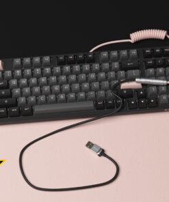 Dây cáp custom AKKO v2 ( Black Pink )