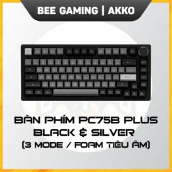Bàn phím AKKO PC75B Plus Black & Silver