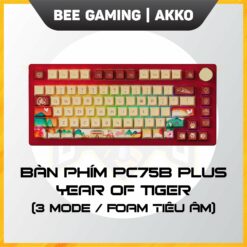 Bàn phím AKKO PC75B Plus Year of Tiger (Bluetooth 5.0 / Wireless 2.4Ghz / Hotswap / Foam tiêu âm / Lubed switch) beegaming