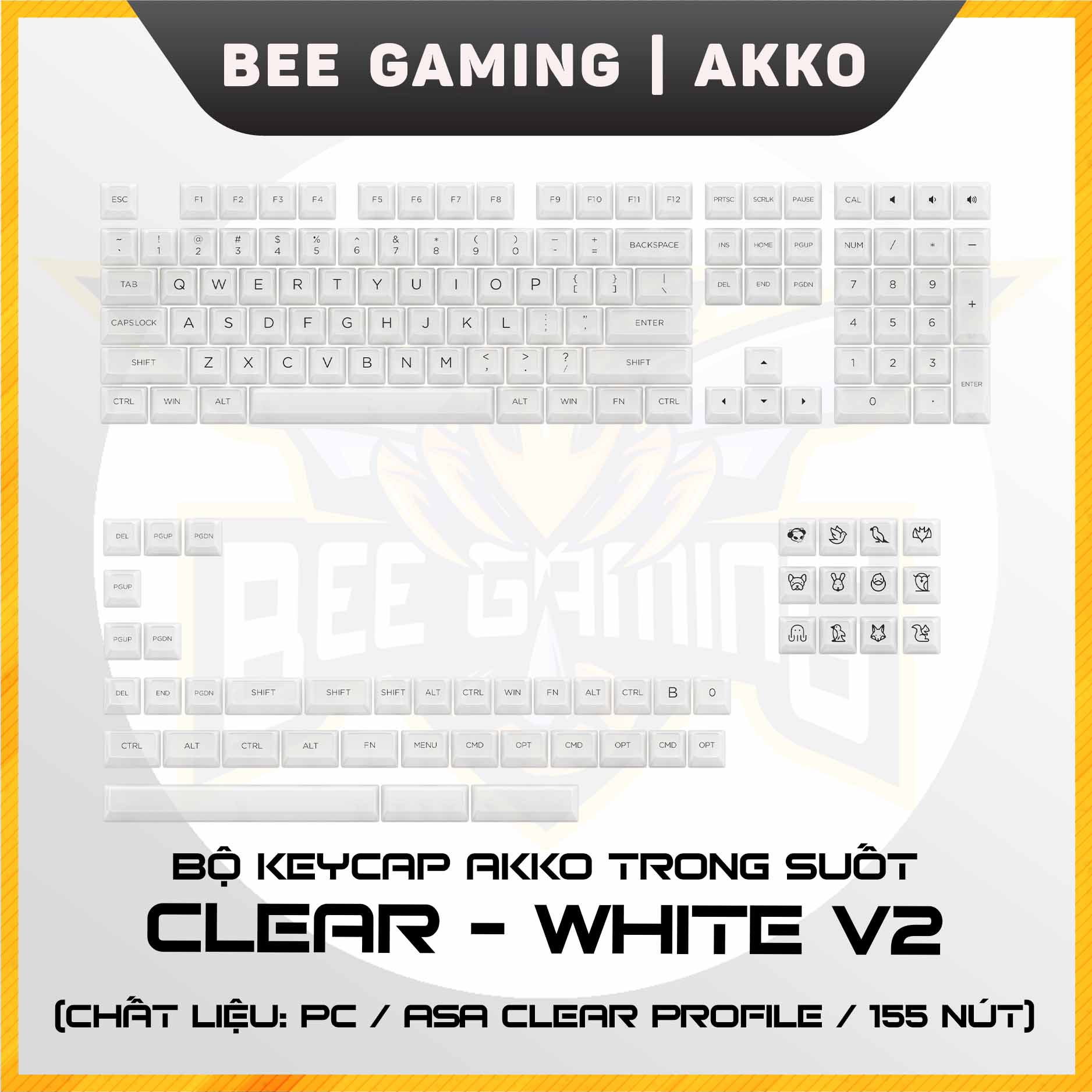 bo-keycap-akko-white-v2-clear-profile-155-nut-beegaming-1
