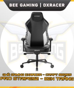 ghe-dxracer-Craft-Series-Pro-Stripes1-den-trang-GC-LCF23LTA-EMAZE-beegaming