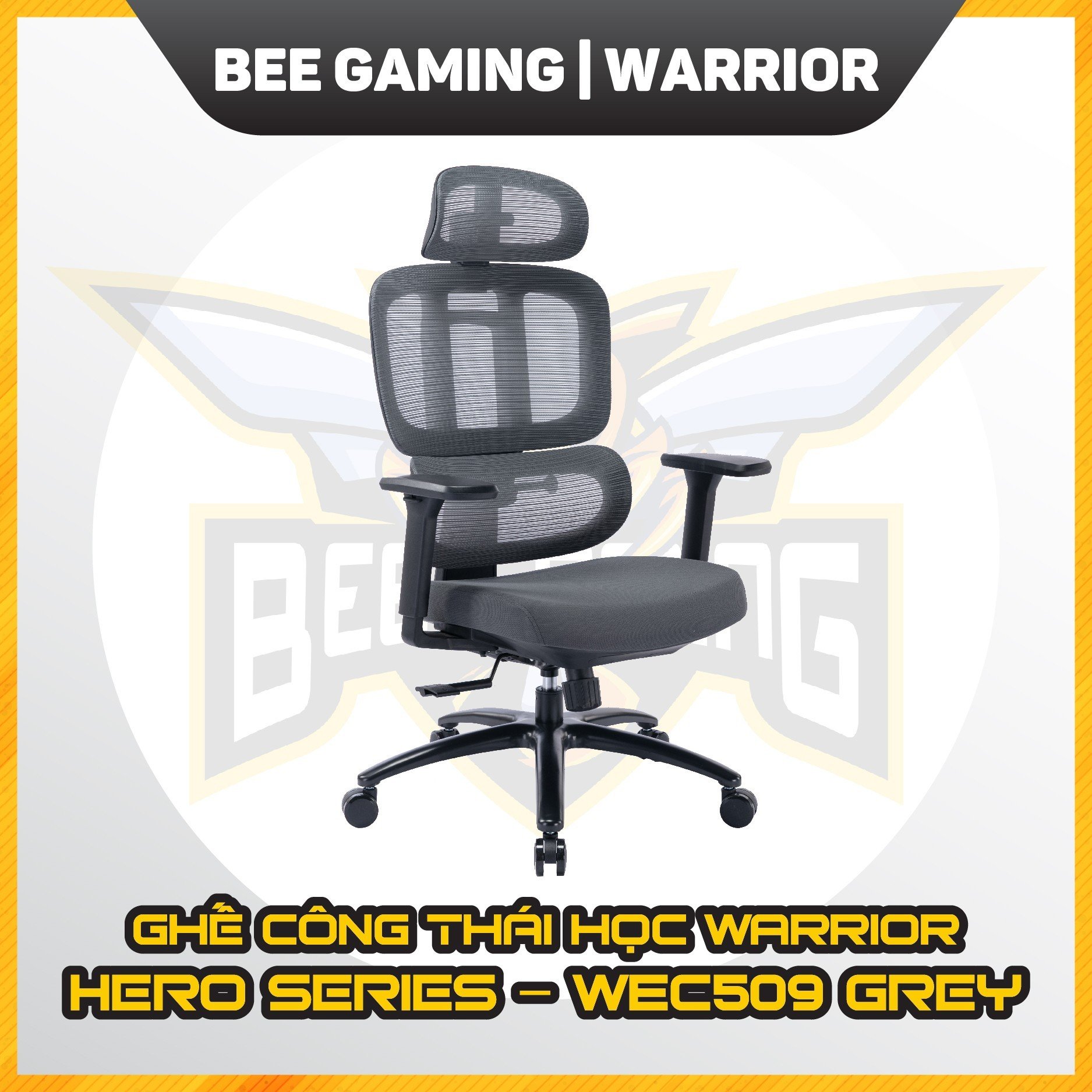 ghe-cong-thai-hoc-ergonomic-warrior-hero-series-wec509-black-gray-beegaming-01
