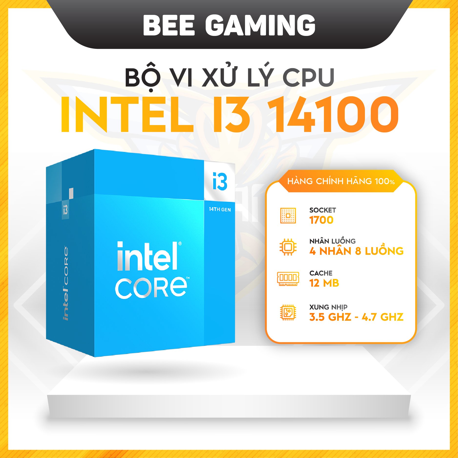 Intel Core i3-14100 3.5 GHz 4-Core LGA 1700 Processor