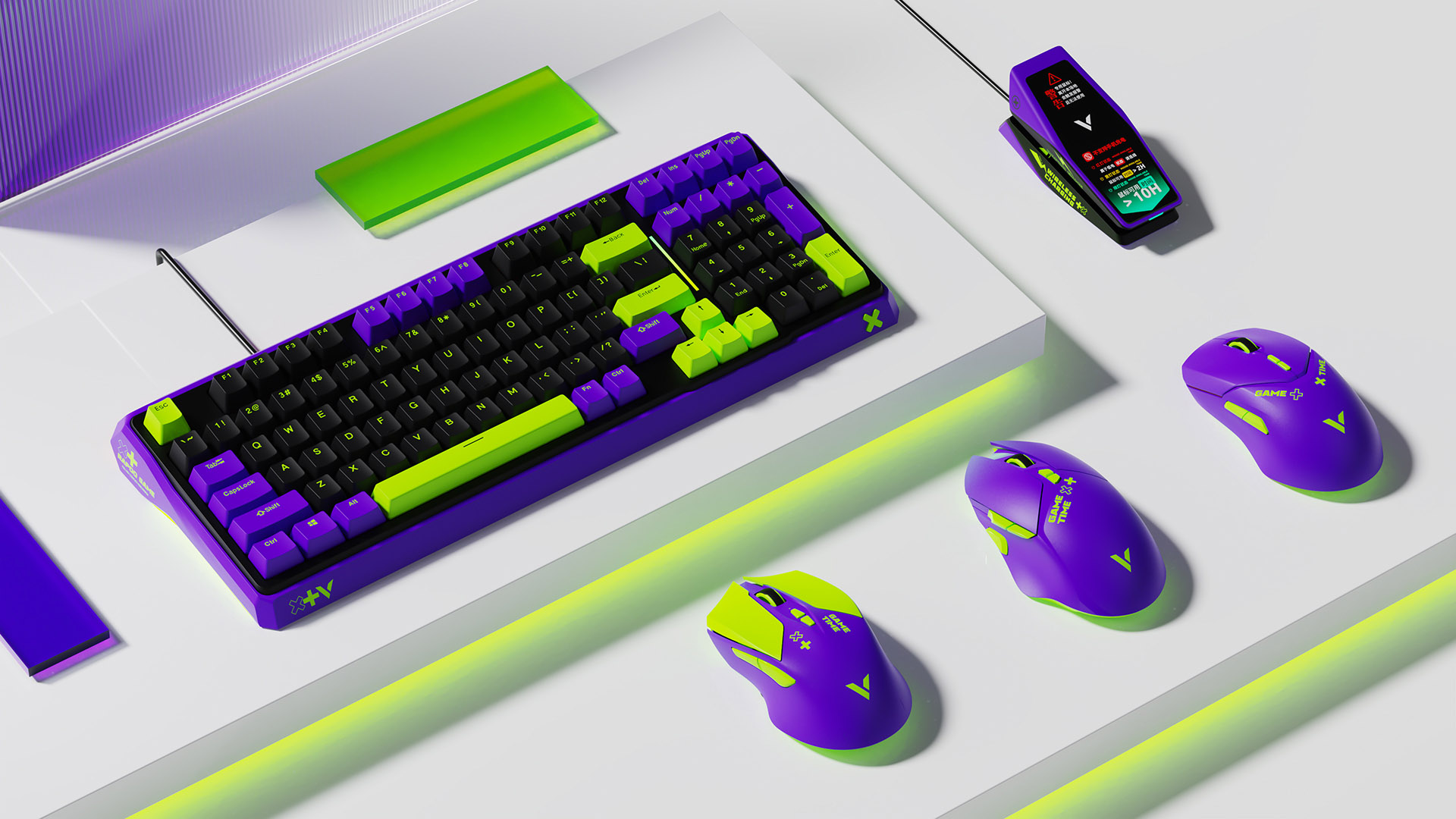 ban-phim-gaming-quang-co-rapoo-v750-pro-black-purple-green-beegaming-1