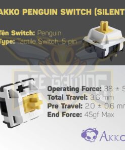 Bộ Switch AKKO - Penguin (Silent / 45 switch)