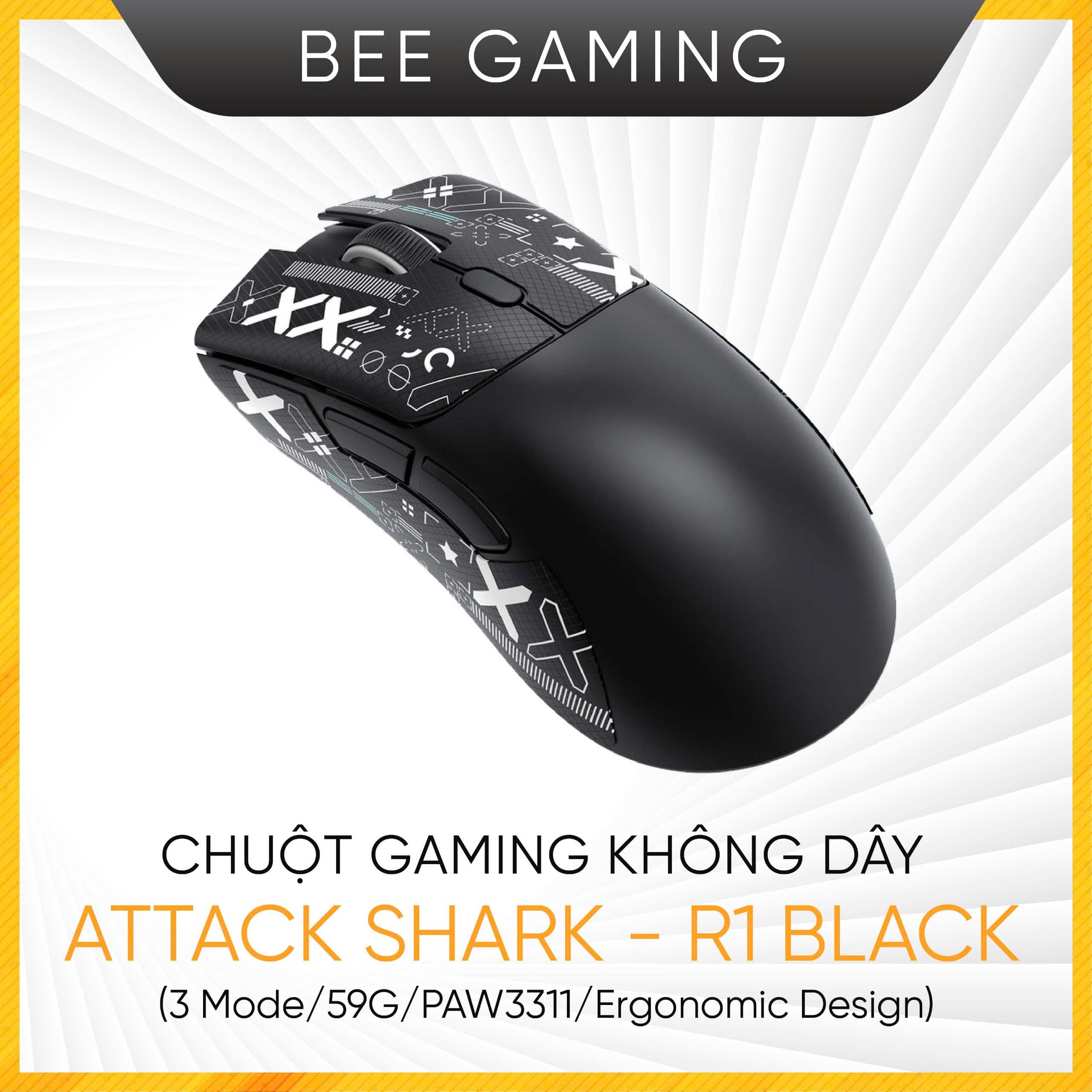 chuot-gaming-khong-day-attack-shark-r1-black