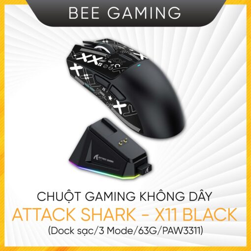chuot-gaming-khong-day-attack-shark-x11-black
