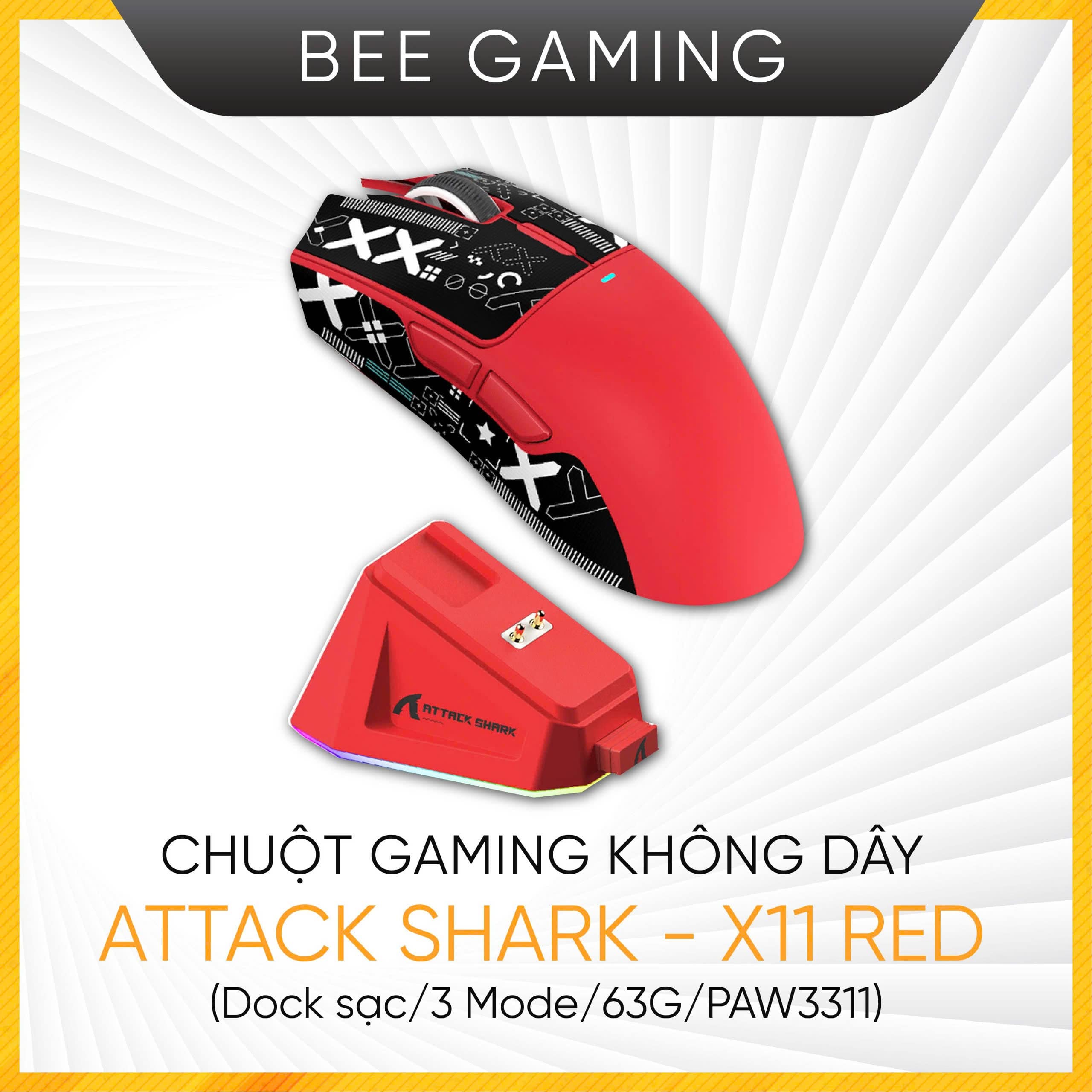 chuot-gaming-khong-day-attack-shark-x11-red