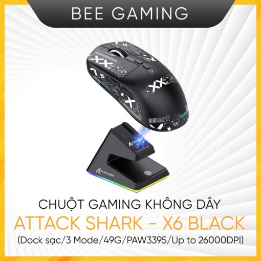 chuot-gaming-khong-day-attack-shark-x6-black