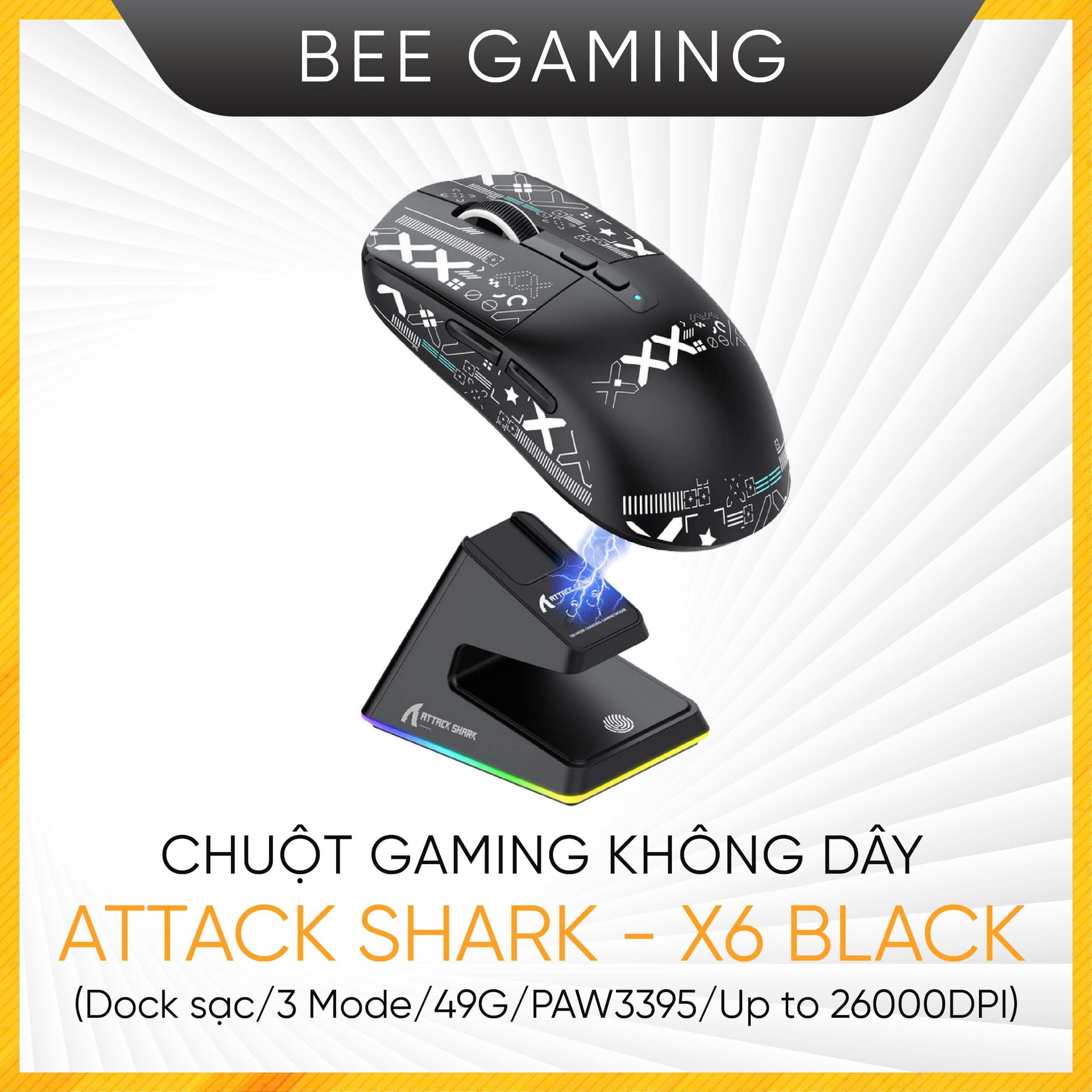 chuot-gaming-khong-day-attack-shark-x6-black