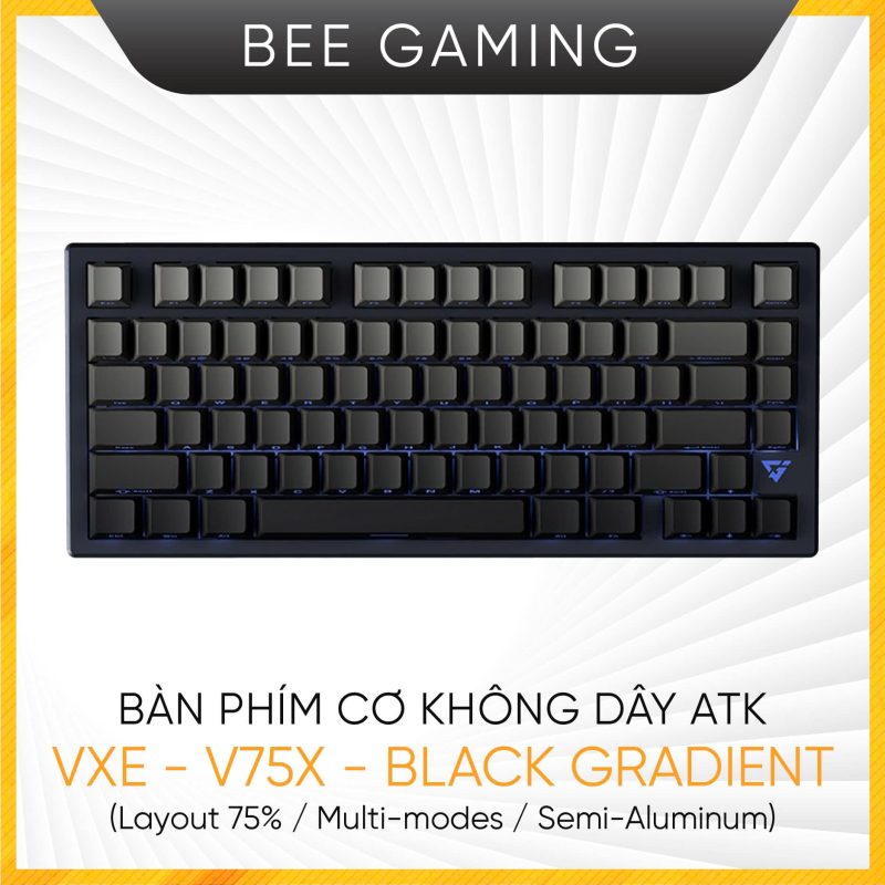 Bàn phím cơ không dây ATK VXE V75X Black Gradient