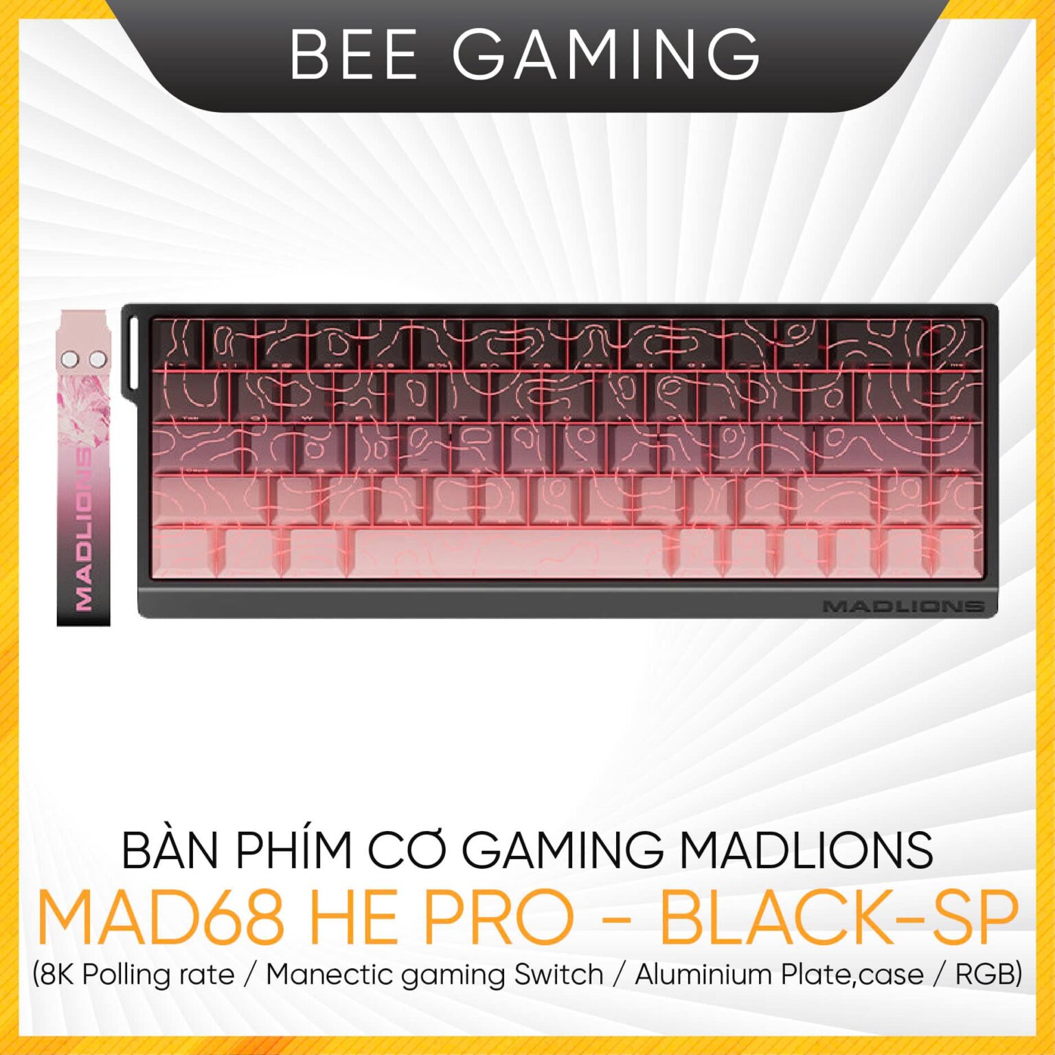 Mad68 Driver Bàn phím cơ gaming MADLIONS MAD68 HE - Pro Series (8K Polling rate ...