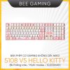 Bàn phím cơ không dây AKKO 5108 V5 Hello Kitty (Multi-modes / Hotswap / RGB / 8K Polling)