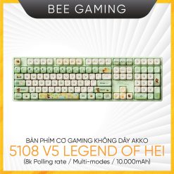 Bàn phím cơ không dây AKKO 5108 V5 The Legend of Hei (Multi-modes / Hotswap / RGB / 8K Polling)