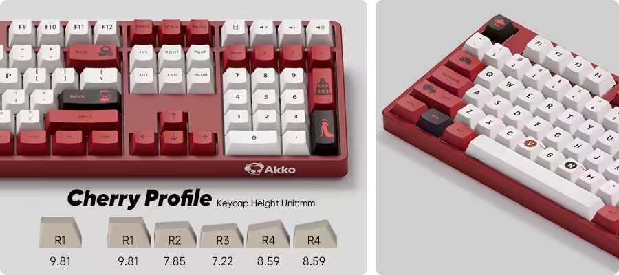 Keycap PBT Dye-Sub Cherry Profile